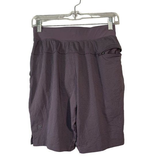 Lululemon The T.H.E. Short 9" Pique Mesh Training Athletic Shorts Bermuda Gray X - Picture 3 of 7